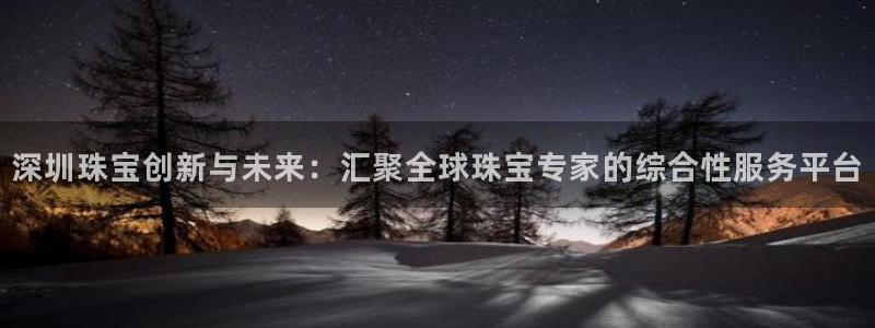 天宏娱乐龙叔:深圳珠宝创新与未来:汇聚全球珠宝专家的综合性服