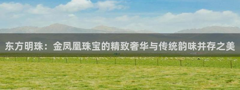天宏娱乐小号怎么玩的:东方明珠:金凤凰珠宝的精致奢华与传统韵